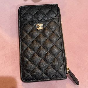 Chanel Caviar Quilted Classic Flat Wallet